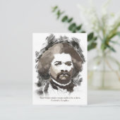 Frederick Douglass Waterverf Schilderen Briefkaart (Staand voorkant)