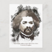 Frederick Douglass Waterverf Schilderen Briefkaart (Voorkant)