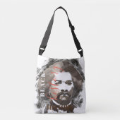 Frederick Douglass Waterverf Schilderen Crossbody Tas (Voorkant)