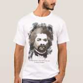 Frederick Douglass Waterverf Schilderend Portret T-shirt (Voorkant)