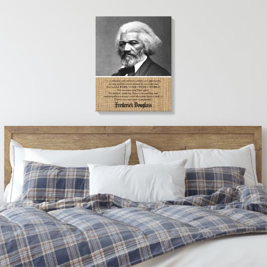 Frederick Douglass Work Perfection Quote Cv Canvas Afdruk (Insitu (Slaapkamer))