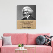Frederick Douglass Work Perfection Quote Cv Canvas Afdruk (Insitu (Woonkamer))
