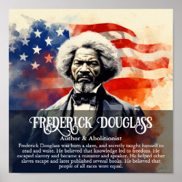 Frederick Douglass Zwart Geschiedenis Maand Klaslo Poster