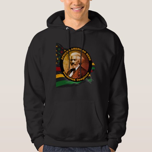 FREDERICK DOUGLASS Zwarte Geschiedenis Maand Hoodie (Voorkant)