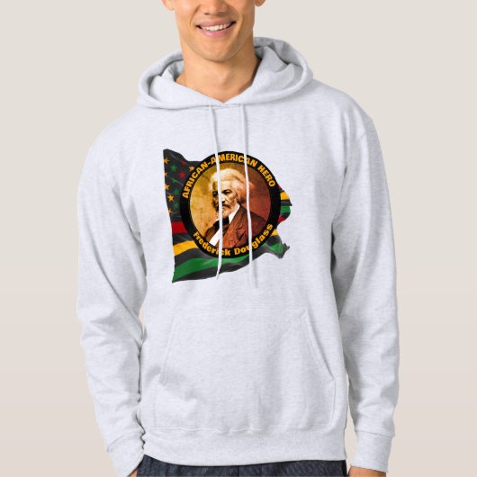 FREDERICK DOUGLASS Zwarte Geschiedenis Maand Hoodie (Voorkant)