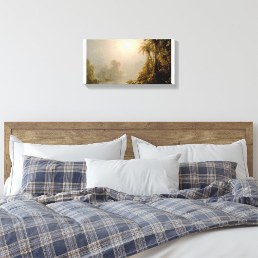 Frederick Edwin Church_Morning in de tropen Canvas Afdruk (Insitu (Slaapkamer))