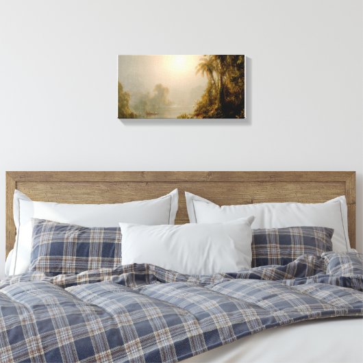 Frederick Edwin Church_Morning in de tropen Canvas Afdruk (Insitu (Slaapkamer))
