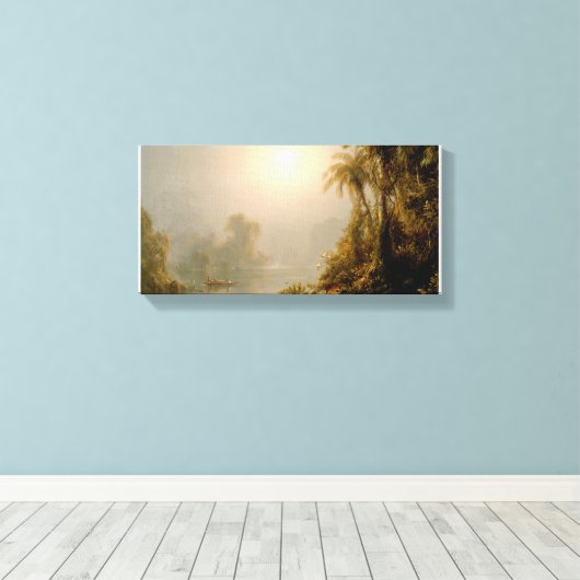 Frederick Edwin Church_Morning in de tropen Canvas Afdruk (Insitu (Houten vloer))