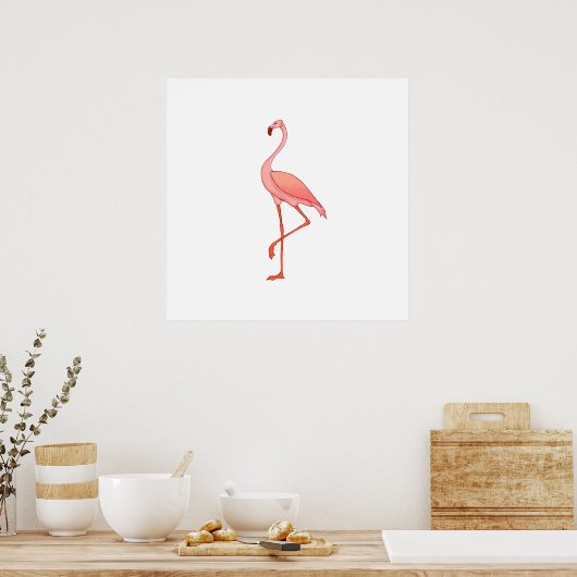 Frederick Flamingo Poster (Keuken)