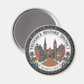 Frederick Historic District Maryland Magneet (Voorkant / Achterkant)