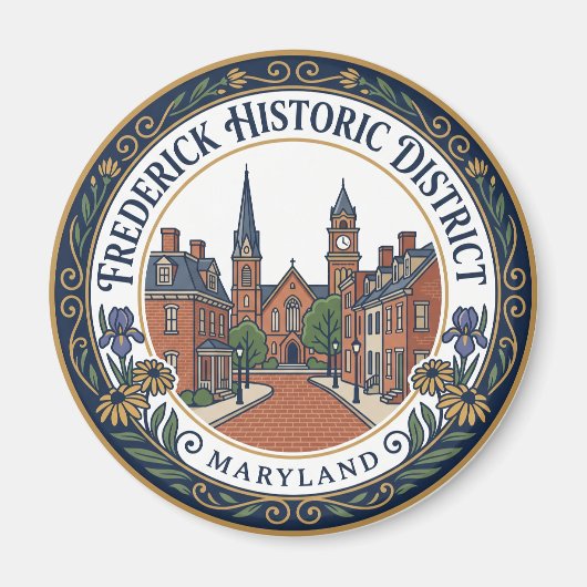 Frederick Historic District Maryland Magneet (Voorkant)