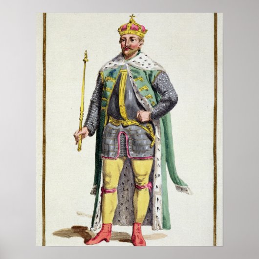 Frederick II (1534-88) King of Denmark from 'Receu Poster (Voorkant)