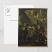 Frederick II de Grote, in Lissa, Bonsoir Briefkaart (Voorkant / Achterkant)