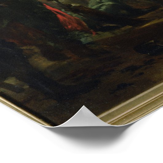 Frederick II de Grote, in Lissa, Bonsoir Poster (Hoek)