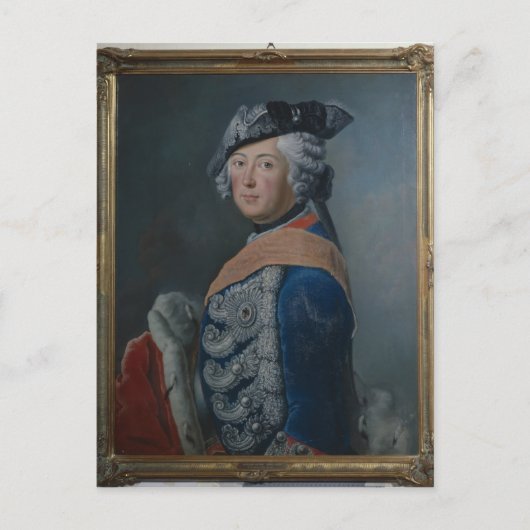 Frederick II de Grote van Pruisen na 1753 Briefkaart (Voorkant)