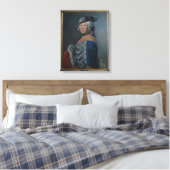 Frederick II de Grote van Pruisen na 1753 Canvas Afdruk (Insitu (Slaapkamer))