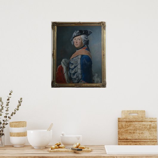 Frederick II de Grote van Pruisen na 1753 Poster (Keuken)