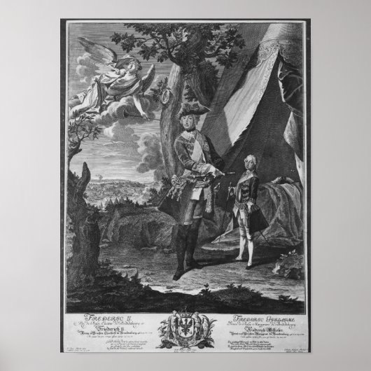 Frederick II en Zijne Nephew Frederick William Poster (Voorkant)