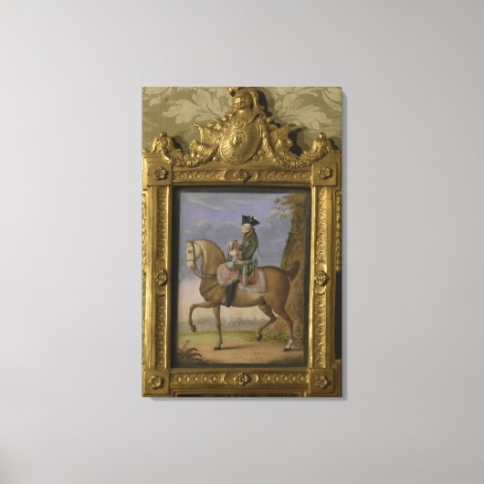 Frederick II over horseback Canvas Afdruk (Voorkant)