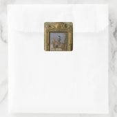 Frederick II over horseback Vierkante Sticker (Tas)