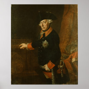 Frederick II The Great of Prussia, c.1763 Poster