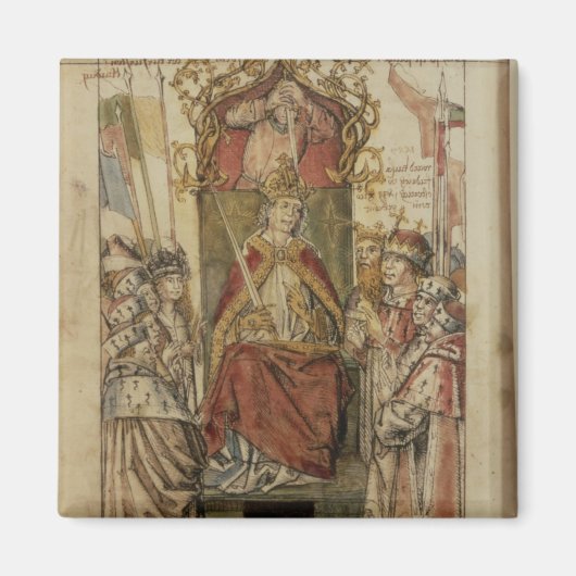 Frederick III omringd door Prince Electors Magneet (Voorkant)