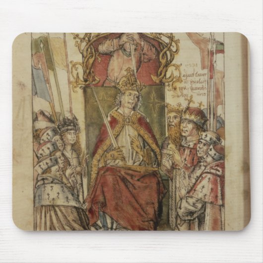Frederick III omringd door Prince Electors Muismat (Voorkant)