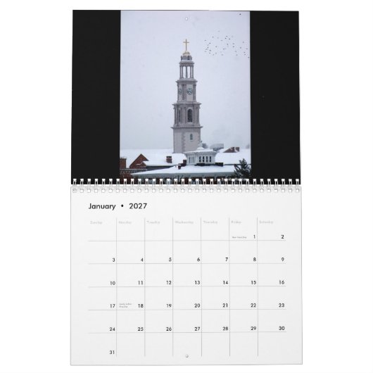 Frederick, Maryland 2012 Kalender (Jan 2027)
