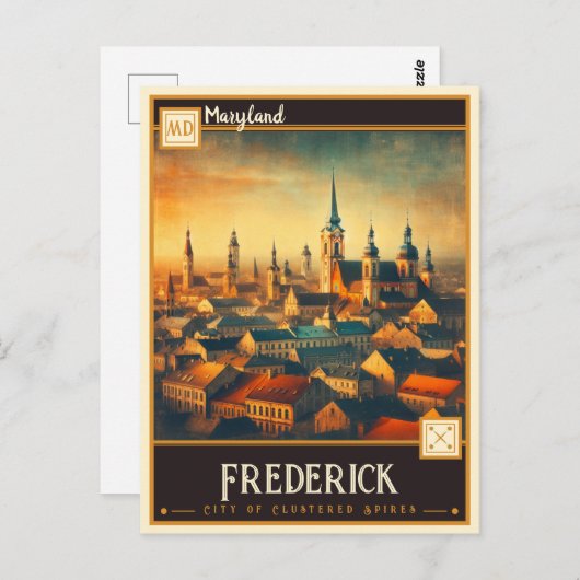 Frederick, Maryland |  Briefkaart (Voorkant / Achterkant)