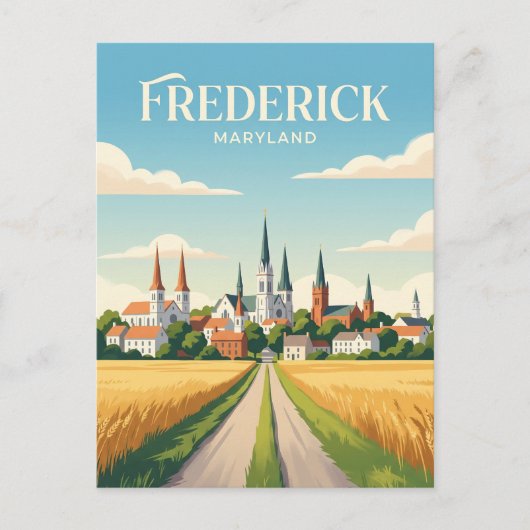 Frederick Maryland Briefkaart (Voorkant)