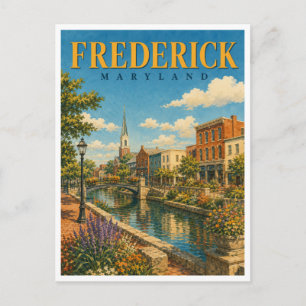 Frederick Maryland Carroll Creek GeoSaga Briefkaart