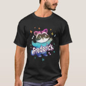 Frederick naam met wasbeer t-shirt (Voorkant)