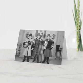 Frederick & Nelson die Minstrelen wandelen Feestdagen Kaart