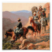 Frederick Remington "Met de 10e Cavalerie" Foto Afdruk (Voorkant)