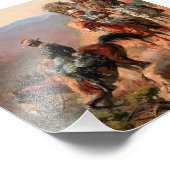 Frederick Remington "Met de 10e Cavalerie" Foto Afdruk (Hoek)