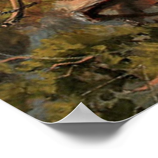 Frederick Remington "Met de 10e Cavalry" Poster (Hoek)