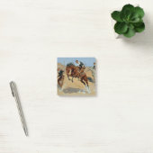 Frederick Remington Westerse Kunst “Laat hem los” Post-it® Notes (Kantoor)