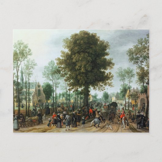 Frederick V en zijn bruid Elizabeth Briefkaart (Voorkant)