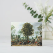 Frederick V en zijn bruid Elizabeth Briefkaart (Staand voorkant)