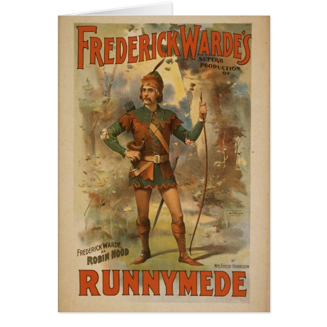 Frederick warde, "Runnyede", Robin Hood Vintage Th (Voorkant)