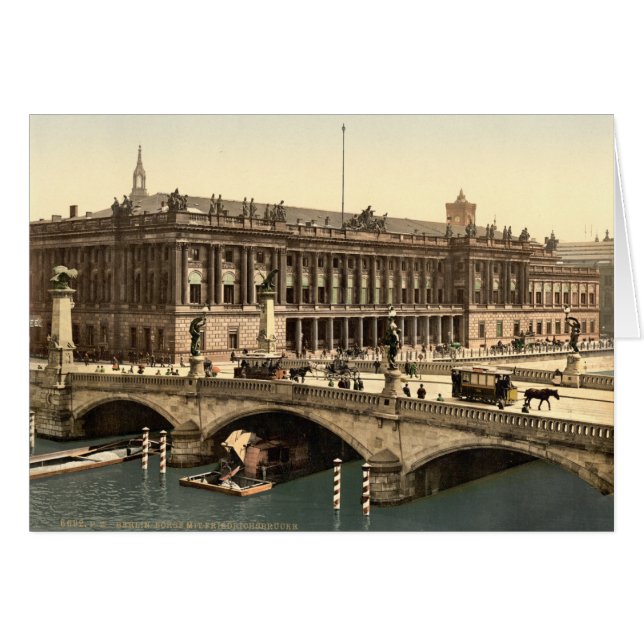 Fredericks Bridge en de Bours, Berlijn, Duitsland (Voorkant Horizontaal)