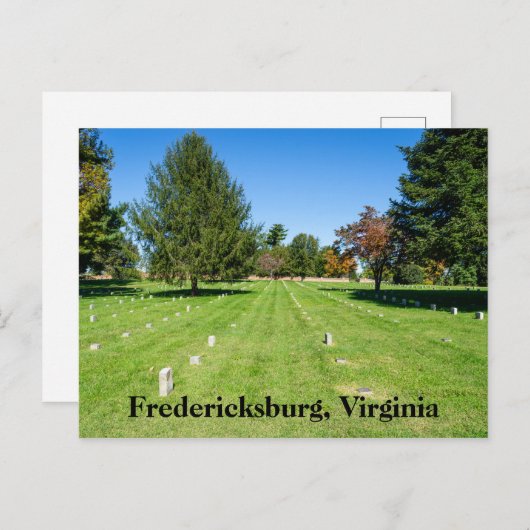 Fredericksbug National Cemetery Briefkaart (Voorkant / Achterkant)