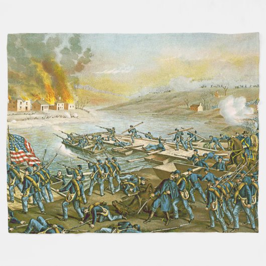 FREDERICKSBURG 1862 FLEECE DEKEN (Voorkant (Horizontaal))