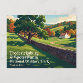 Fredericksburg & Spotsylvania Nationaal Militair P Briefkaart