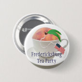 Fredericksburg Tea Party Ronde Button 5,7 Cm (Voorkant /achterkant)