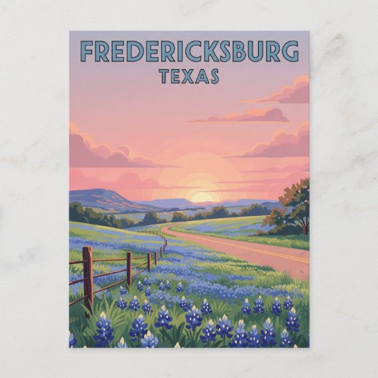 Fredericksburg Texas Reizen Briefkaart (Voorkant)