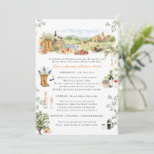 Fredericksburg TX Bachelorette Weekend Itinerary Kaart (Staand voorkant)