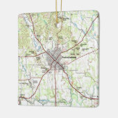 Fredericksburg TX Topo Map Keramisch Ornament (Links)