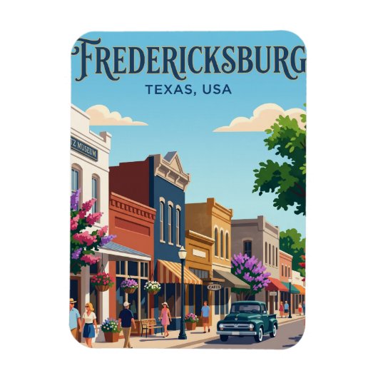 Fredericksburg USA Magneet (Verticaal)