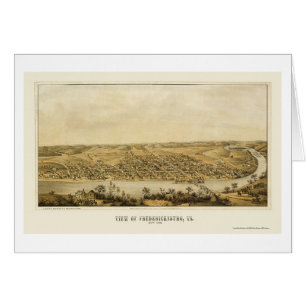 Fredericksburg, VA Panoramic Map - 1862